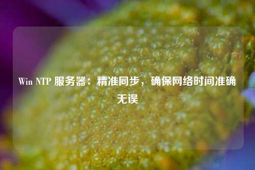 Win NTP 服務(wù)器：精準(zhǔn)同步，確保網(wǎng)絡(luò)時(shí)間準(zhǔn)確無誤